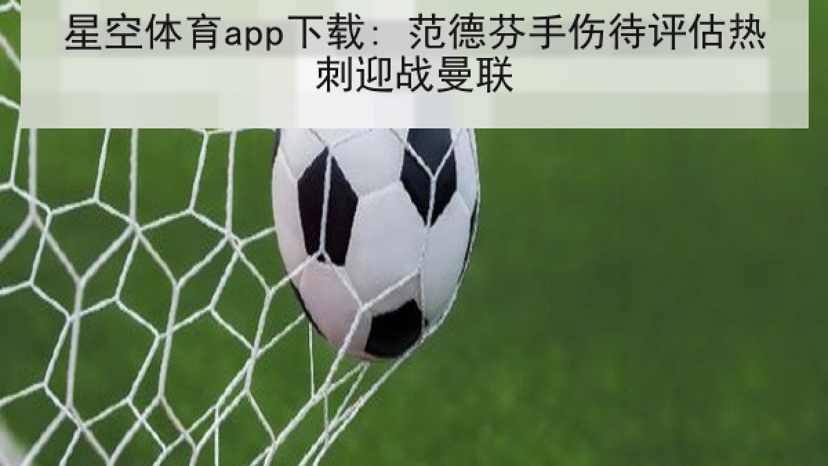 星空体育app下载: 范德芬手伤待评估热刺迎战曼联